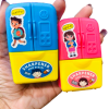 Cute Fridge-Shaped Sharpener and Eraser Combo for Kids